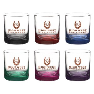 Double Rocks 10.5 oz Lexington Rocks Whiskey Glass with Color Bottom 1 Double Rocks 10.5 oz Lexington Rocks Whiskey Glass with Color Bottom 1