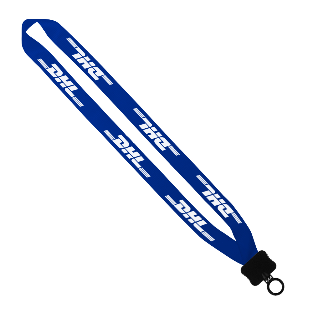 3/4" Polyester Lanyard with Plastic Clamshell and O-Ring 1