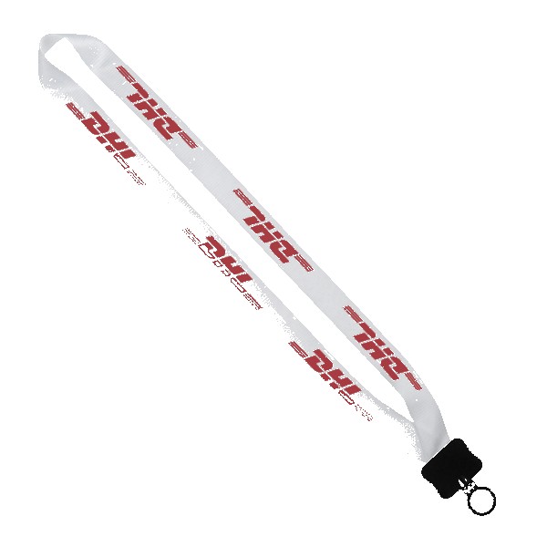3/4" Polyester Lanyard with Plastic Clamshell and O-Ring 1