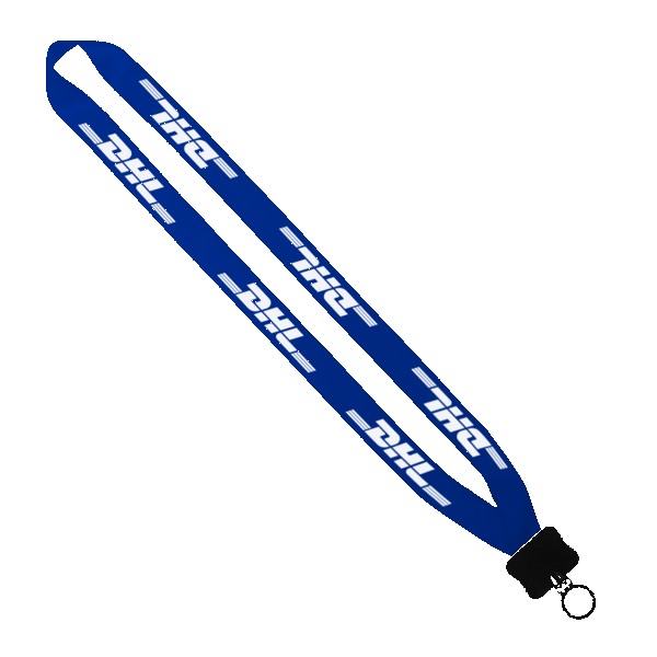3/4" Polyester Lanyard with Plastic Clamshell and O-Ring 1