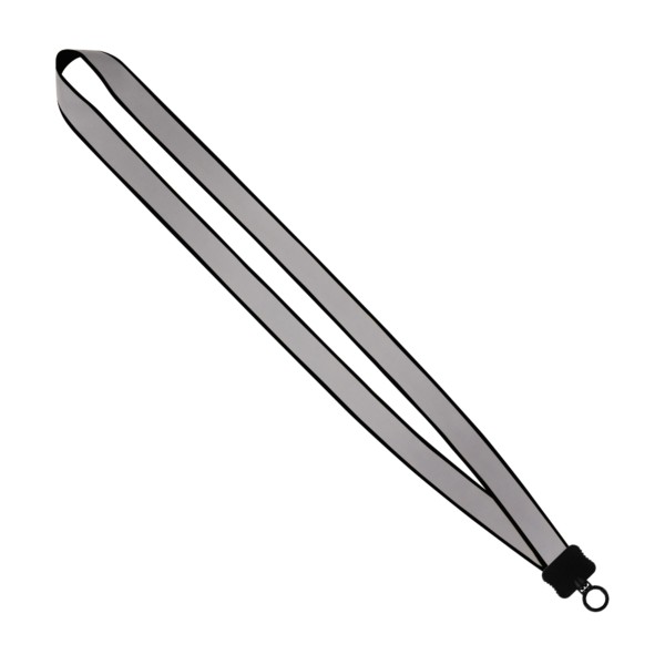 3/4" Reflective Lanyard with Plastic Clamshell & O-Ring 1