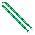 IMPORT Rush 1" Polyester 2-Ended Lanyard with Dual Silver Crimps & Split-Rings - Royal Blue Blank IMPORT Rush 1" Polyester 2-Ended Lanyard with Dual Silver Crimps & Split-Rings - Royal Blue Blank