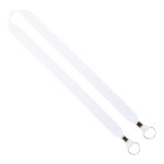 IMPORT Rush 1" Polyester 2-Ended Lanyard with Dual Silver Crimps & Split-Rings 2 IMPORT Rush 1" Polyester 2-Ended Lanyard with Dual Silver Crimps & Split-Rings 2