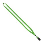 1/2" Cotton Lanyard with Metal Crimp & Bulldog Clip - Blank 1/2" Cotton Lanyard with Metal Crimp & Bulldog Clip - Blank