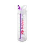 Water Bottle with Flip Up Spout & Hydration Mark - 32 Oz. - Purple Screen Print Water Bottle with Flip Up Spout & Hydration Mark - 32 Oz. - Purple Screen Print