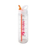 Water Bottle with Flip Up Spout & Hydration Mark - 32 Oz. - Orange Screen Print Water Bottle with Flip Up Spout & Hydration Mark - 32 Oz. - Orange Screen Print