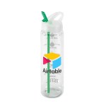 Water Bottle with Flip Up Spout & Hydration Mark - 32 Oz. - Green Eyecandy Digital Transfer Water Bottle with Flip Up Spout & Hydration Mark - 32 Oz. - Green Eyecandy Digital Transfer