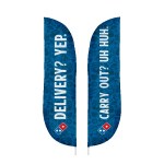 IMPORT 12' Double-Sided Blade Flag with Ground Spike 3 IMPORT 12' Double-Sided Blade Flag with Ground Spike 3