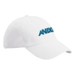 Valucap VC300A Adult Bio-Washed Unstructuered Cap - White Valucap VC300A Adult Bio-Washed Unstructuered Cap - White