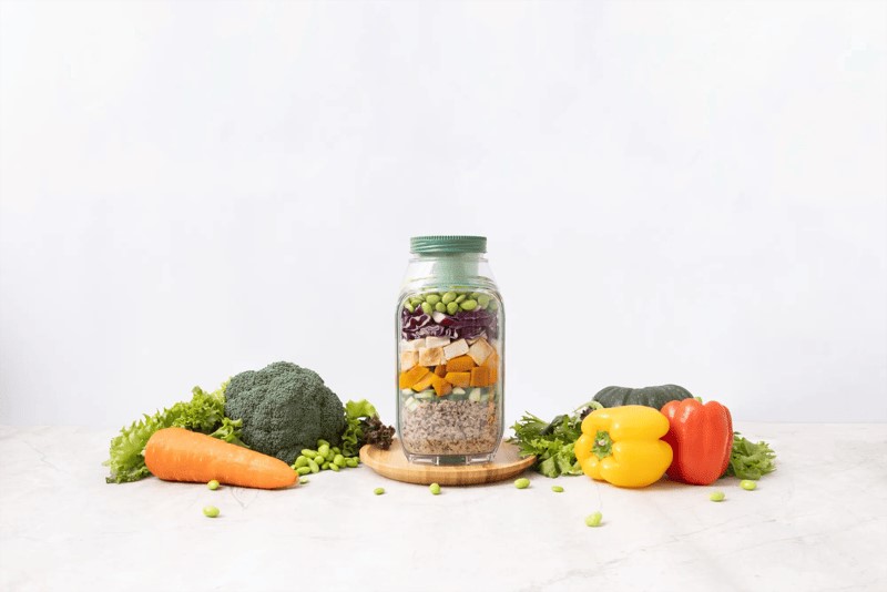 Prepara® Tritan 6 Cup Leakproof Harvest Pod with 5oz Dressing Capsule 1