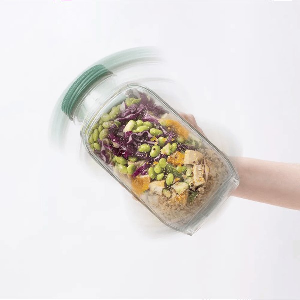 Prepara® Tritan 6 Cup Leakproof Harvest Pod with 5oz Dressing Capsule 1