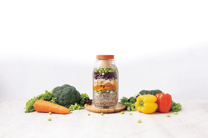 Prepara® Tritan 6 Cup Leakproof Harvest Pod with 5oz Dressing Capsule 1