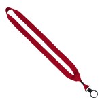 3/4" Polyester Lanyard with O-Ring - Red Blank 3/4" Polyester Lanyard with O-Ring - Red Blank