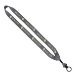 3/4" Polyester Lanyard with O-Ring - Purple Blank 3/4" Polyester Lanyard with O-Ring - Purple Blank