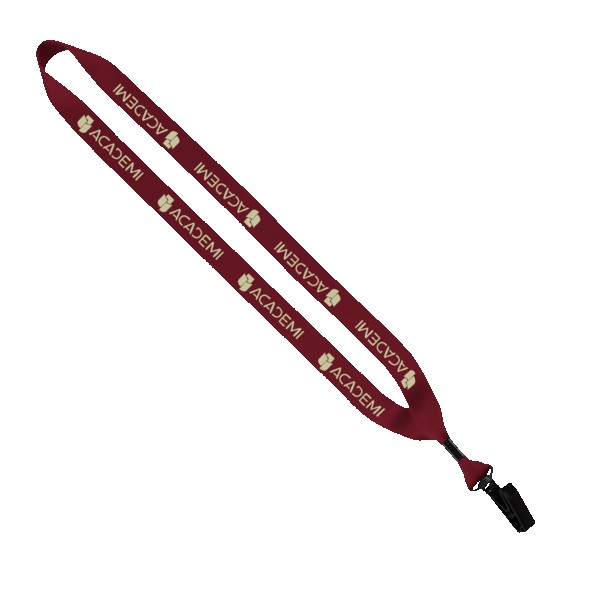 3/4" Polyester Lanyard with O-Ring 1