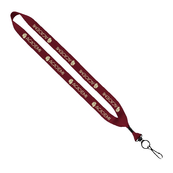 3/4" Polyester Lanyard with O-Ring 1