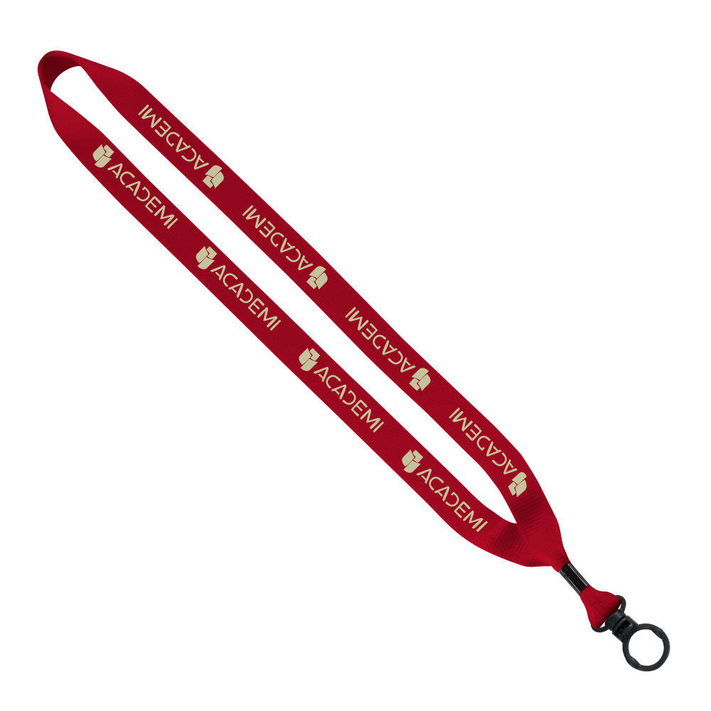 3/4" Polyester Lanyard with O-Ring 1