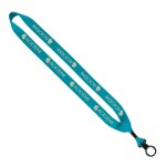 3/4" Polyester Lanyard with O-Ring - Burgundy Blank 3/4" Polyester Lanyard with O-Ring - Burgundy Blank