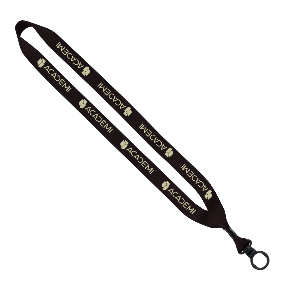3/4" Polyester Lanyard with O-Ring 1