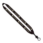 3/4" Polyester Lanyard with O-Ring - White Blank 3/4" Polyester Lanyard with O-Ring - White Blank