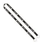 IMPORT Rush 5/8" Polyester 2-Ended Lanyard with Dual Sewn Silver Metal Split-Ring - Turquoise Blank IMPORT Rush 5/8" Polyester 2-Ended Lanyard with Dual Sewn Silver Metal Split-Ring - Turquoise Blank
