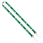 IMPORT Rush 5/8" Polyester 2-Ended Lanyard with Dual Sewn Silver Metal Split-Ring - Grass Green IMB1 IMPORT Rush 5/8" Polyester 2-Ended Lanyard with Dual Sewn Silver Metal Split-Ring - Grass Green IMB1