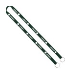 IMPORT Rush 5/8" Polyester 2-Ended Lanyard with Dual Sewn Silver Metal Split-Ring - Orange Blank IMPORT Rush 5/8" Polyester 2-Ended Lanyard with Dual Sewn Silver Metal Split-Ring - Orange Blank