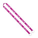 IMPORT Rush 5/8" Polyester 2-Ended Lanyard with Dual Sewn Silver Metal Split-Ring - Blank IMPORT Rush 5/8" Polyester 2-Ended Lanyard with Dual Sewn Silver Metal Split-Ring - Blank