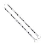 IMPORT Rush 5/8" Polyester 2-Ended Lanyard with Dual Sewn Silver Metal Split-Ring - Black Blank IMPORT Rush 5/8" Polyester 2-Ended Lanyard with Dual Sewn Silver Metal Split-Ring - Black Blank
