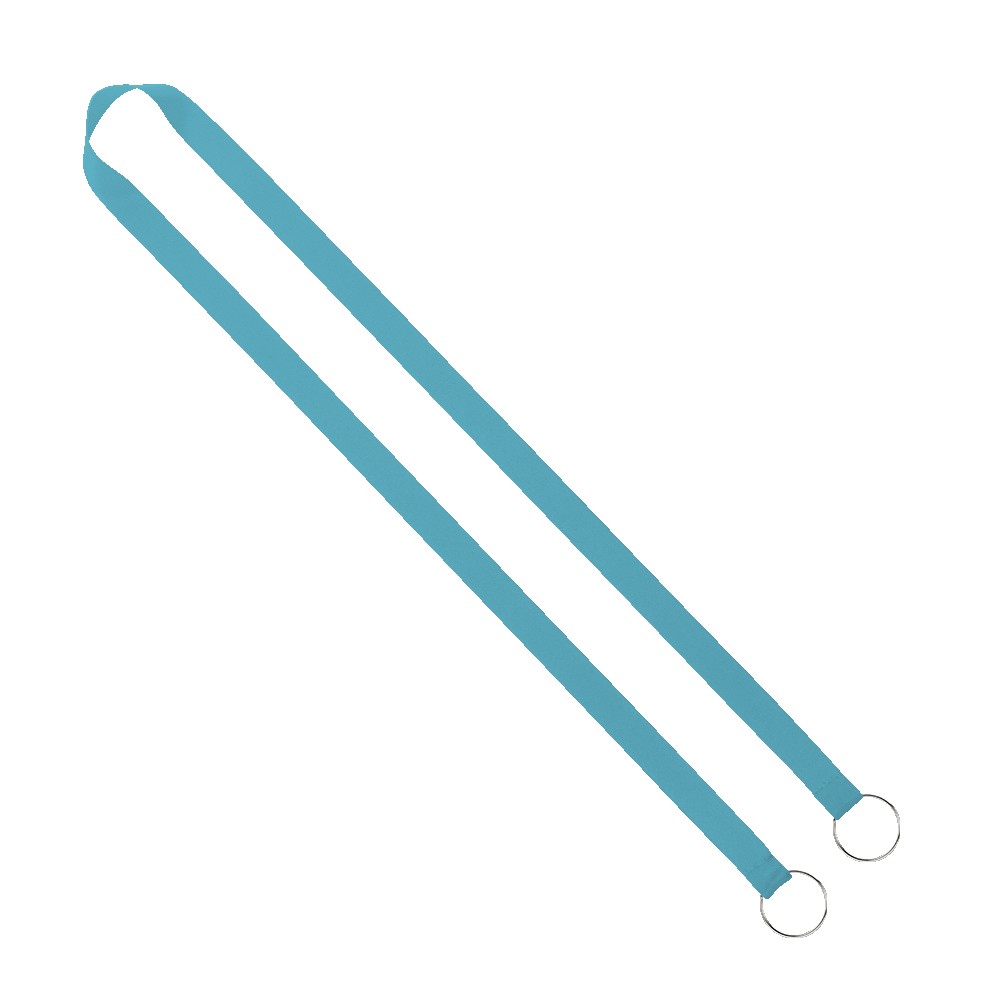 IMPORT Rush 5/8" Polyester 2-Ended Lanyard with Dual Sewn Silver Metal Split-Ring 1