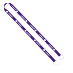 IMPORT Rush 5/8" Polyester 2-Ended Lanyard with Dual Sewn Silver Metal Split-Ring - Purple IMR2 IMPORT Rush 5/8" Polyester 2-Ended Lanyard with Dual Sewn Silver Metal Split-Ring - Purple IMR2