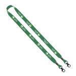 3/4" rPET Dye-Sublimated Double-Ended Lanyard With Metal Crimp and Lobster Clip 1 3/4" rPET Dye-Sublimated Double-Ended Lanyard With Metal Crimp and Lobster Clip 1