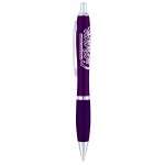 Curvaceous Metal Ballpoint Pen - Purple Curvaceous Metal Ballpoint Pen - Purple