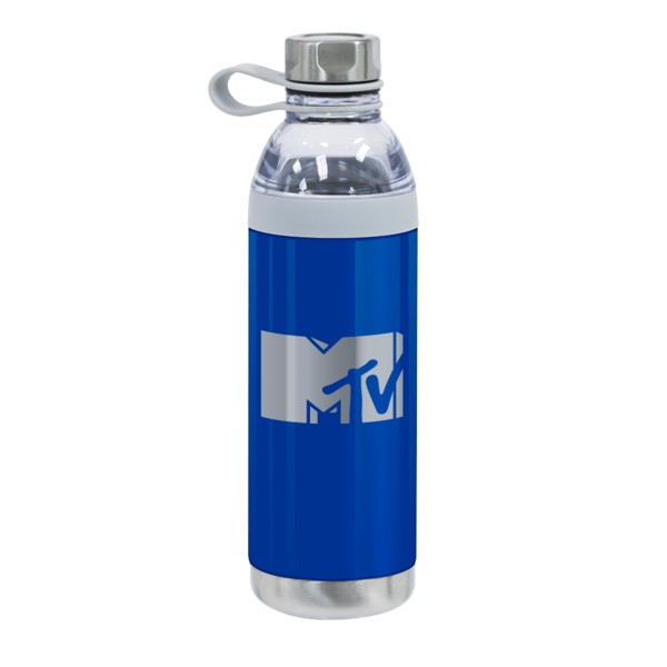 Dual Opening Stainless Steel Water Bottle - 20 Oz. 1