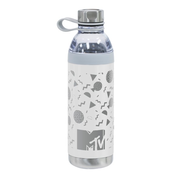 Dual Opening Stainless Steel Water Bottle - 20 Oz. 1