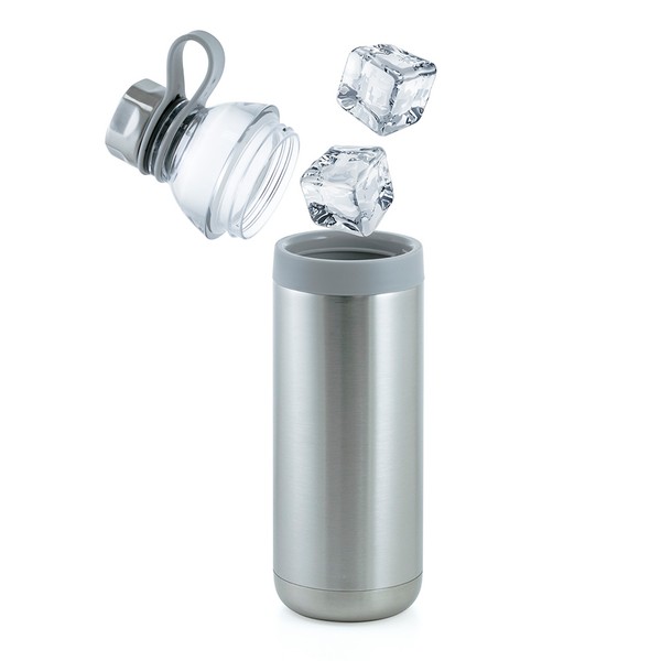 Dual Opening Stainless Steel Water Bottle - 20 Oz. 1