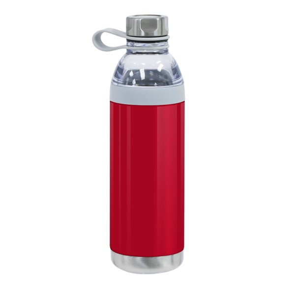 Dual Opening Stainless Steel Water Bottle - 20 Oz. 1