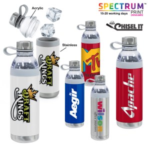 Dual Opening Stainless Steel Water Bottle - 20 Oz. 1 Dual Opening Stainless Steel Water Bottle - 20 Oz. 1
