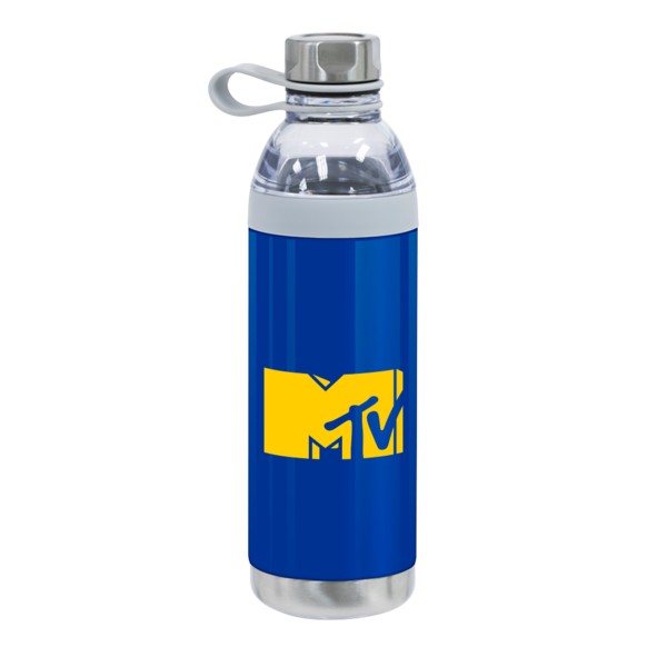 Dual Opening Stainless Steel Water Bottle - 20 Oz. 1