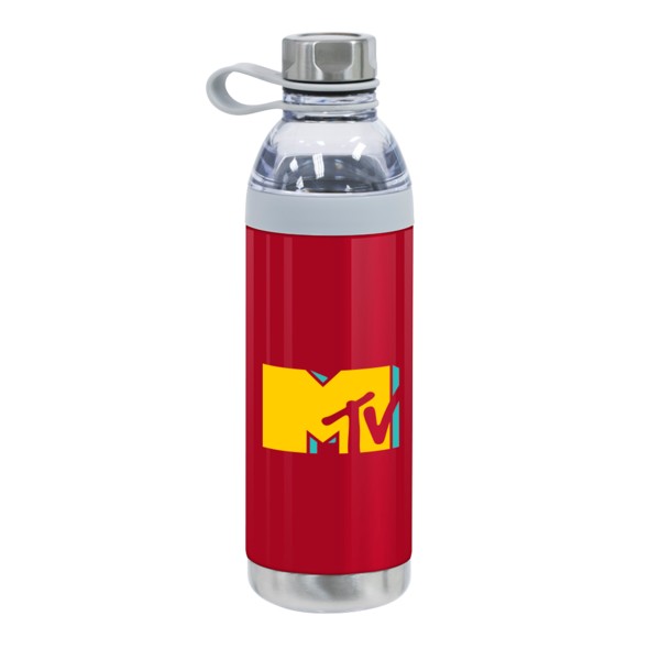Dual Opening Stainless Steel Water Bottle - 20 Oz. 1