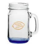 16 oz Mason Jars with Handles - Clear Pad Print 16 oz Mason Jars with Handles - Clear Pad Print