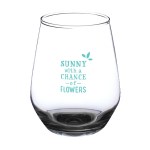 Perfected 12 oz Silicia Stemless Wine - Clear Spectrum Digital Print Perfected 12 oz Silicia Stemless Wine - Clear Spectrum Digital Print