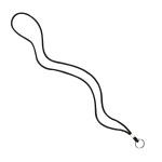 Imported 1/8" Polyester Cord Lanyard with Silver Crimp, Badge Reel, and Back of Neck Plastic Barrel 1 Imported 1/8" Polyester Cord Lanyard with Silver Crimp, Badge Reel, and Back of Neck Plastic Barrel 1