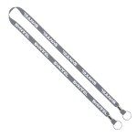 IMPORT Rush 1/2" Polyester 2-Ended Lanyard with Dual Silver Metal Crimp & Split-Ring - Royal Blue Blank IMPORT Rush 1/2" Polyester 2-Ended Lanyard with Dual Silver Metal Crimp & Split-Ring - Royal Blue Blank