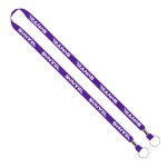 IMPORT Rush 1/2" Polyester 2-Ended Lanyard with Dual Silver Metal Crimp & Split-Ring - Blank IMPORT Rush 1/2" Polyester 2-Ended Lanyard with Dual Silver Metal Crimp & Split-Ring - Blank