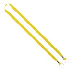IMPORT Rush 1/2" Polyester 2-Ended Lanyard with Dual Silver Metal Crimp & Split-Ring - Yellow IMPORT Rush 1/2" Polyester 2-Ended Lanyard with Dual Silver Metal Crimp & Split-Ring - Yellow