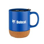 Fairbank 12oz Cork Base Ceramic Mug - Blue Screen Print Fairbank 12oz Cork Base Ceramic Mug - Blue Screen Print