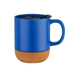 Fairbank 12oz Cork Base Ceramic Mug - Blue Blank Fairbank 12oz Cork Base Ceramic Mug - Blue Blank