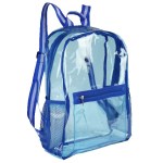 Columbus Clear Backpack - Blue Blank Columbus Clear Backpack - Blue Blank