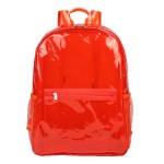 Columbus Clear Backpack - Red Blank Columbus Clear Backpack - Red Blank